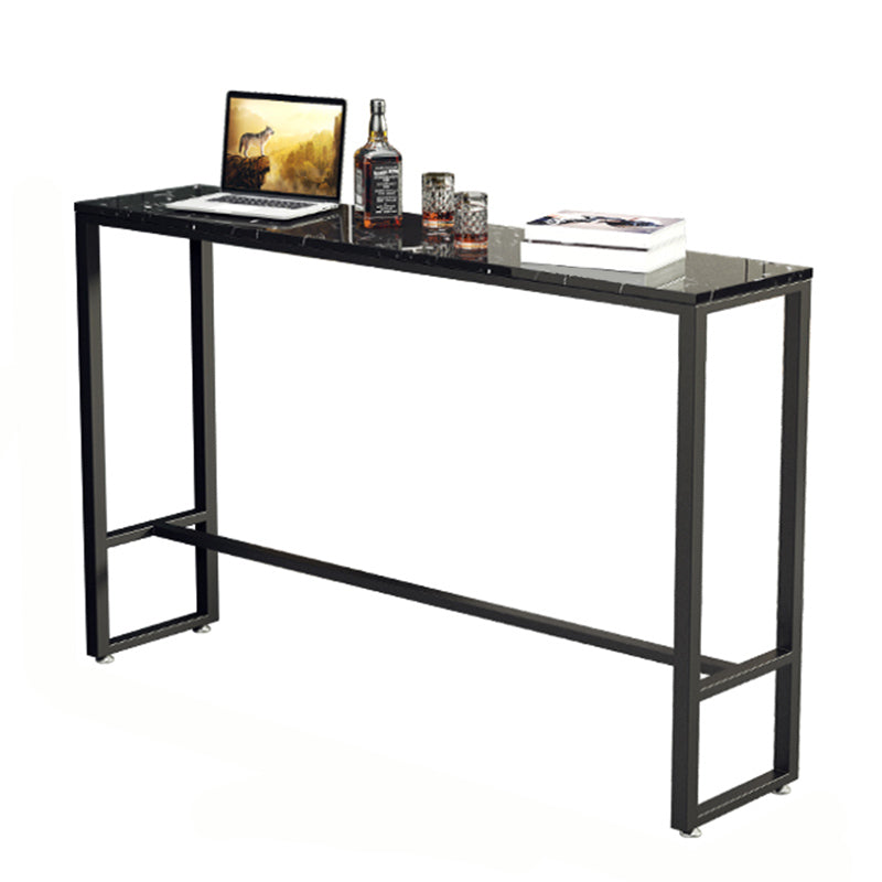Set tavolo da bar rettangolare in marmo Set da barra per altezza barra in stile industriale 1/3/5 pezzi