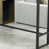 Rectangle Marble Bar Table Set Industrial Style 1/3/5 Pieces Bar Height Bar Set