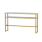 Glam Style Bar Set 1/2/3/5 Pieces Faux Marble Rectangle Counter Set Clearhalo 'Bar Furniture' 'furn' 'furn_home_bar_bar_sets' 'Furniture' 'Home Bars & Bar Sets' 'home_bar_bar_sets' 'Kitchen & Dining Furniture' 6566089