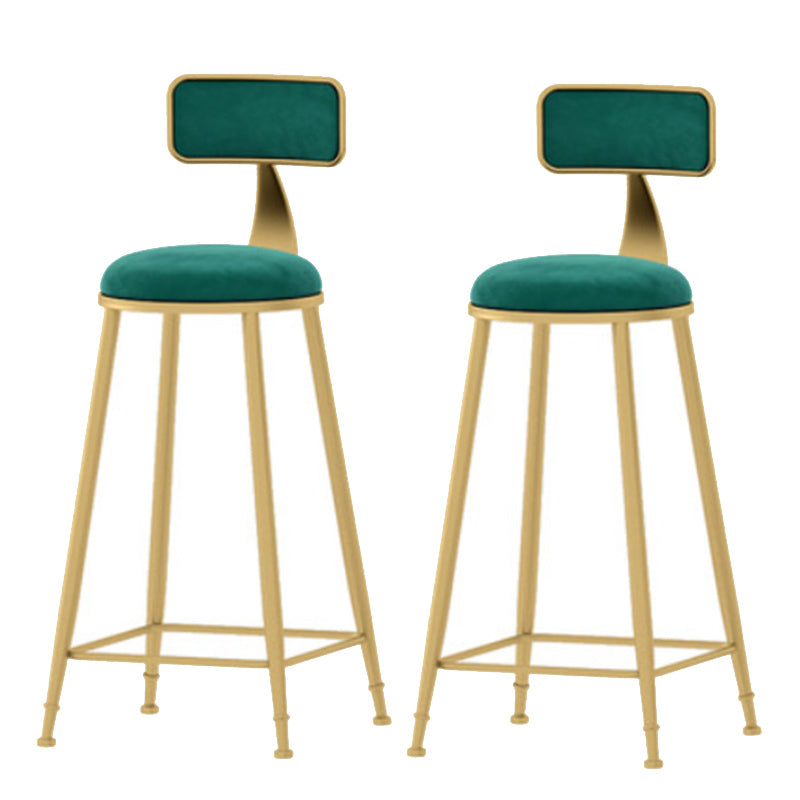 Glam Style Bar Set 1/2/3/5 Pieces Faux Marble Rectangle Counter Set Green 30"H Stools (Set of 2) Clearhalo 'Bar Furniture' 'furn' 'furn_home_bar_bar_sets' 'Furniture' 'Home Bars & Bar Sets' 'home_bar_bar_sets' 'Kitchen & Dining Furniture' 6566090
