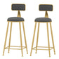 Glam Style Bar Set 1/2/3/5 Pieces Faux Marble Rectangle Counter Set Grey 30"H Stools (Set of 2) Clearhalo 'Bar Furniture' 'furn' 'furn_home_bar_bar_sets' 'Furniture' 'Home Bars & Bar Sets' 'home_bar_bar_sets' 'Kitchen & Dining Furniture' 6566093
