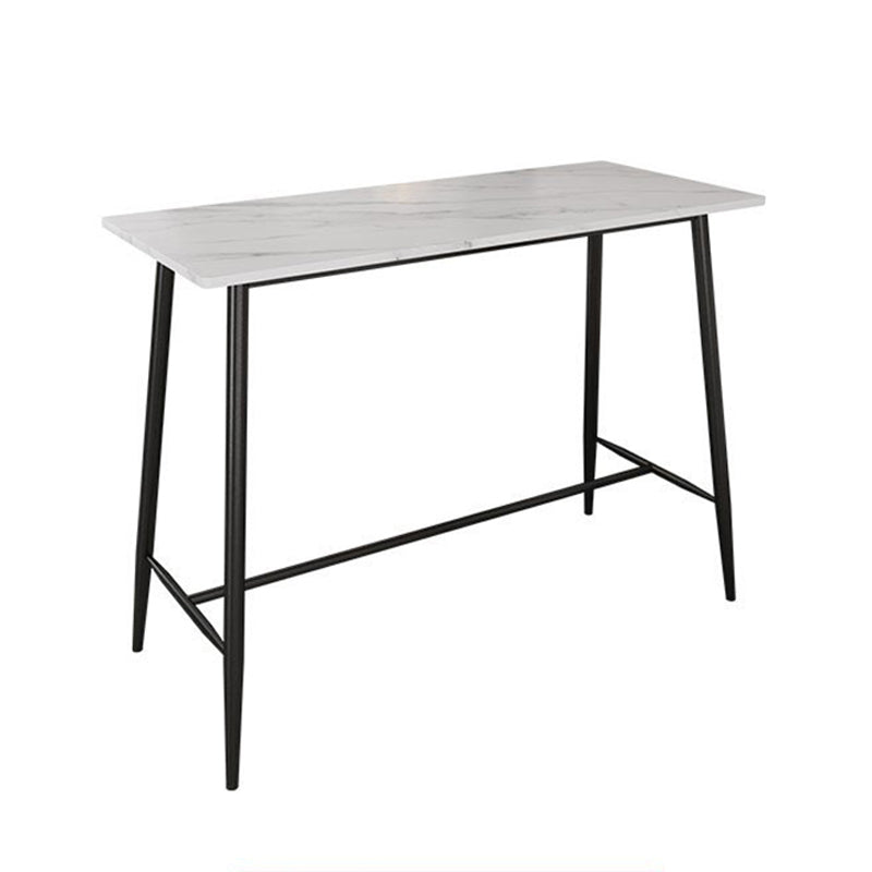 Juego de mesa de bar moderno, juego de barra rectangular de piedra de 1/2/3 piezas con taburetes tapizados