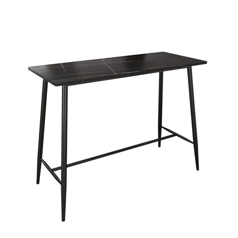 Juego de mesa de bar moderno, juego de barra rectangular de piedra de 1/2/3 piezas con taburetes tapizados
