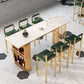 Juego de mesa y taburete rectangular, juego de comedor de pub moderno de 1/7 piezas