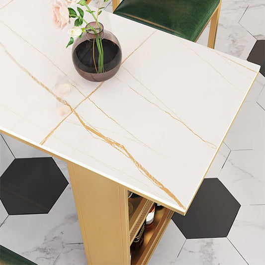 Set da tavolo e sgabello rettangolare 1/7 pezzi moderni set da pranzo per pub