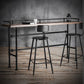 Industrial Style Bar Set 1/3 Pieces Solid Wood Rectangle Pub Dining Set for Indoor Clearhalo 'Bar Furniture' 'furn' 'furn_home_bar_bar_sets' 'Furniture' 'Home Bars & Bar Sets' 'home_bar_bar_sets' 'Kitchen & Dining Furniture' 6566224