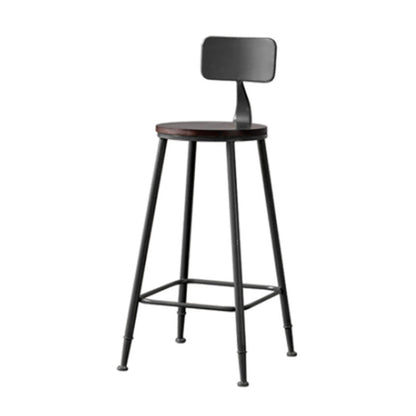 Industrial Style Bar Set 1/3 Pieces Solid Wood Rectangle Pub Dining Set for Indoor Black 30"H Stool (Single) Clearhalo 'Bar Furniture' 'furn' 'furn_home_bar_bar_sets' 'Furniture' 'Home Bars & Bar Sets' 'home_bar_bar_sets' 'Kitchen & Dining Furniture' 6566227