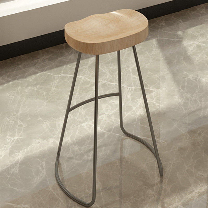 Ensemble de Table de bar moderne, 1/5/6 pièces, Table de bar rectangulaire en bois avec tabourets sans dossier