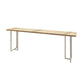 Ensemble de Table de bar moderne, 1/5/6 pièces, Table de bar rectangulaire en bois avec tabourets sans dossier