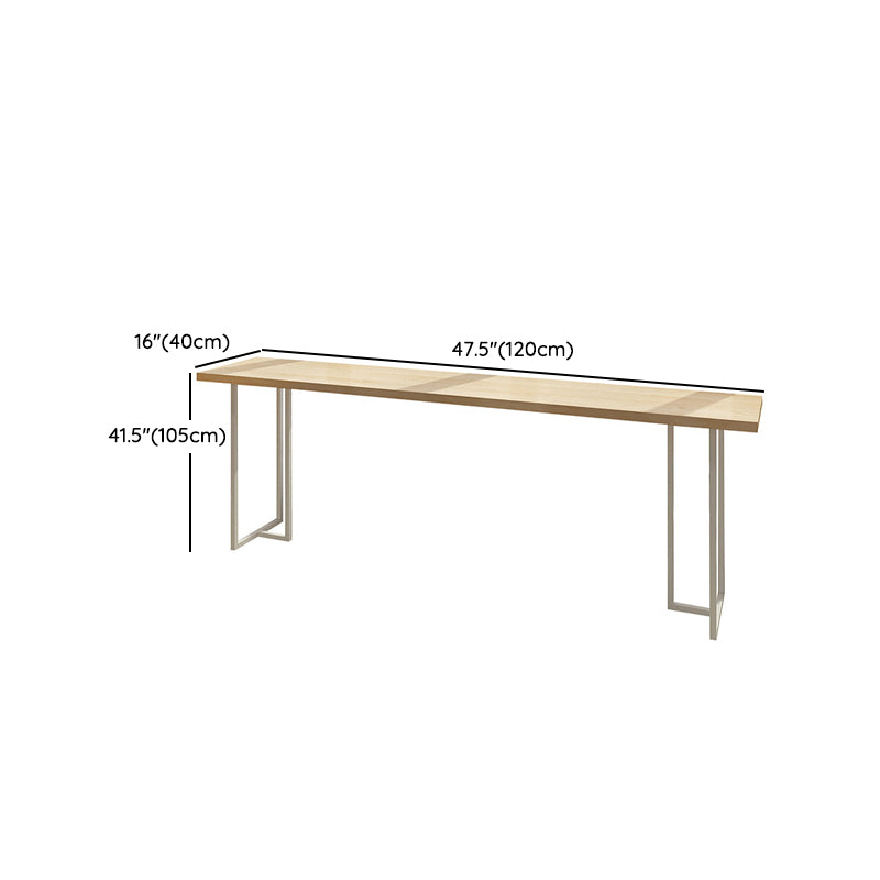 Ensemble de Table de bar moderne, 1/5/6 pièces, Table de bar rectangulaire en bois avec tabourets sans dossier