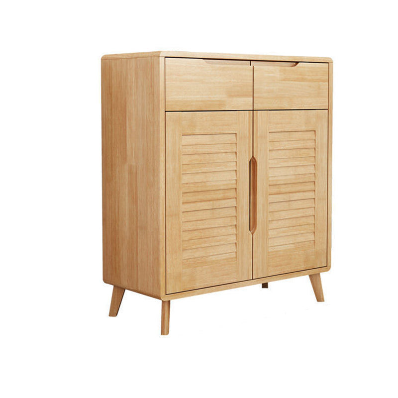 Brown/Natural Door Cabinet 39.37"H Modern Accent Cabinet with Drawers Clearhalo 'Cabinets & Chests' 'cabinets_chests' 'furn' 'furn_cabinets_chests' 'Furniture' 'Living Room Furniture' 6567101