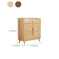 Brown/Natural Door Cabinet 39.37"H Modern Accent Cabinet with Drawers Clearhalo 'Cabinets & Chests' 'cabinets_chests' 'furn' 'furn_cabinets_chests' 'Furniture' 'Living Room Furniture' 6567103