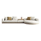 Farmhouse Sectional Sofa with Square Arms in Beige Linen Blend 165"L x 69"W x 27"H Clearhalo 'furn' 'furn_sectionals' 'Furniture' 'Living Room Furniture' 'Sectionals' 6567115