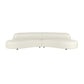 Scandinavian Beige Sectional Sofa with Tight Back Armless Sofa Clearhalo 'furn' 'furn_sectionals' 'Furniture' 'Living Room Furniture' 'Sectionals' 6567200