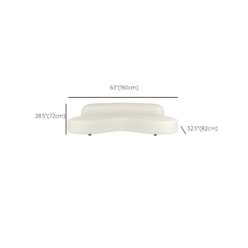 Scandinavian Beige Sectional Sofa with Tight Back Armless Sofa Clearhalo 'furn' 'furn_sectionals' 'Furniture' 'Living Room Furniture' 'Sectionals' 6567207