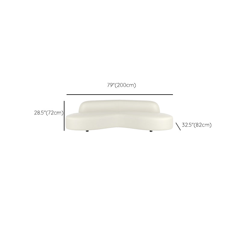 Scandinavian Beige Sectional Sofa with Tight Back Armless Sofa Clearhalo 'furn' 'furn_sectionals' 'Furniture' 'Living Room Furniture' 'Sectionals' 6567208