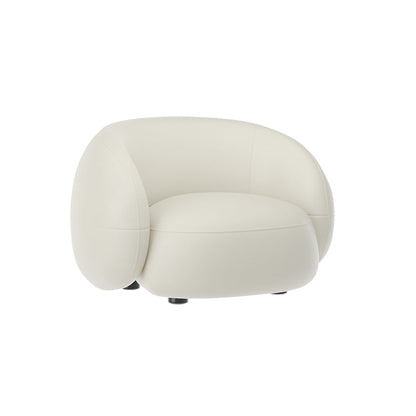 Scandinavian White Sectional Sofa with Tight Back in Pine Wood 35.4"L x 29.5"W x 28.3"H