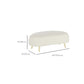 Scandinavian White Sectional Sofa with Tight Back in Pine Wood