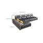Contemporary Grey Sectional Sofa with Pillow Top Arm in Faux Leather Clearhalo 'furn' 'furn_sectionals' 'Furniture' 'Living Room Furniture' 'Sectionals' 6567258
