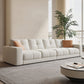 29.52" Tall Square Arm Sofa with Pillows Modern White Tufted Sofa Clearhalo 'furn' 'furn_sofas' 'Furniture' 'Living Room Furniture' 'Sofa' 'sofas' 6567276