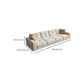 29.52" Tall Square Arm Sofa with Pillows Modern White Tufted Sofa Clearhalo 'furn' 'furn_sofas' 'Furniture' 'Living Room Furniture' 'Sofa' 'sofas' 6567289