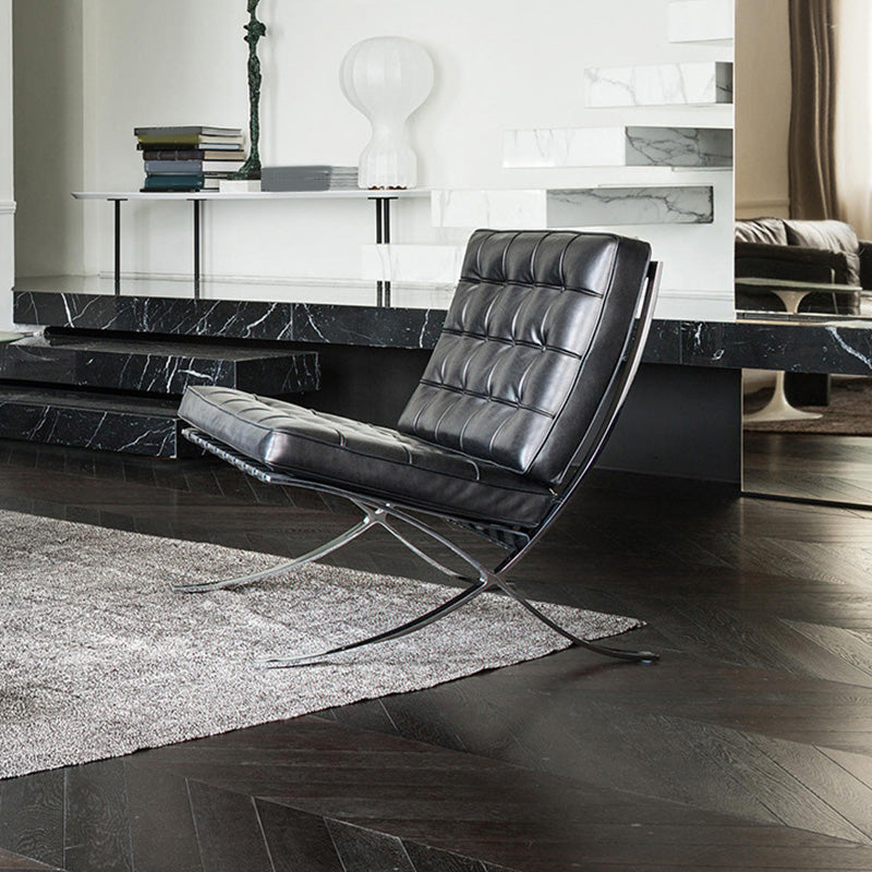 アームレスレザーソファ30.70 "金属脚付きリビングルーム用のDTUFTEDソファ