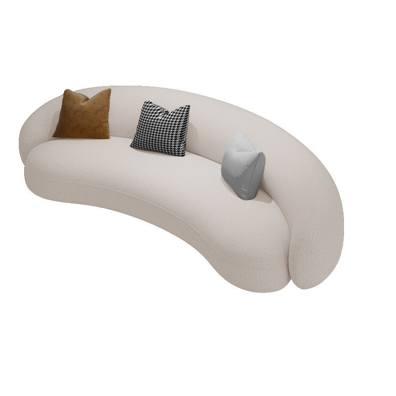 Tuxedo Arm Sofa with Pillows Cushions Standard Seating for Living Room White Clearhalo 'furn' 'furn_sofas' 'Furniture' 'Living Room Furniture' 'Sofa' 'sofas' 6567392