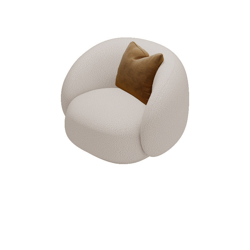 Tuxedo Arm Sofa with Pillows Cushions Standard Seating for Living Room 35.4"L x 29.5"W x 28.7"H White Clearhalo 'furn' 'furn_sofas' 'Furniture' 'Living Room Furniture' 'Sofa' 'sofas' 6567394