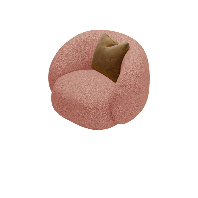 Tuxedo Arm Sofa with Pillows Cushions Standard Seating for Living Room 35.4"L x 29.5"W x 28.7"H Pink Clearhalo 'furn' 'furn_sofas' 'Furniture' 'Living Room Furniture' 'Sofa' 'sofas' 6567398