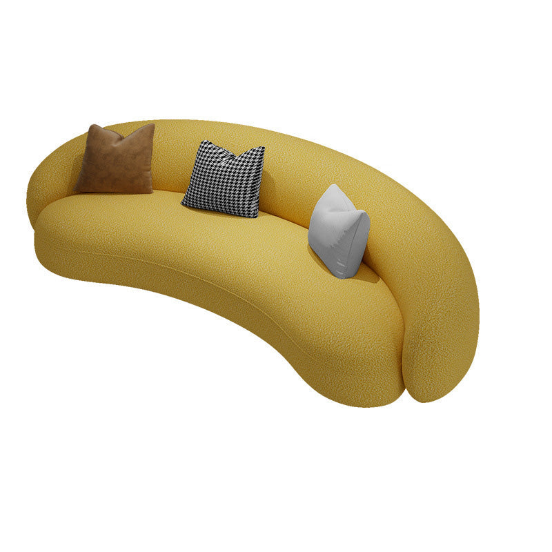 Tuxedo Arm Sofa with Pillows Cushions Standard Seating for Living Room Yellow Clearhalo 'furn' 'furn_sofas' 'Furniture' 'Living Room Furniture' 'Sofa' 'sofas' 6567400