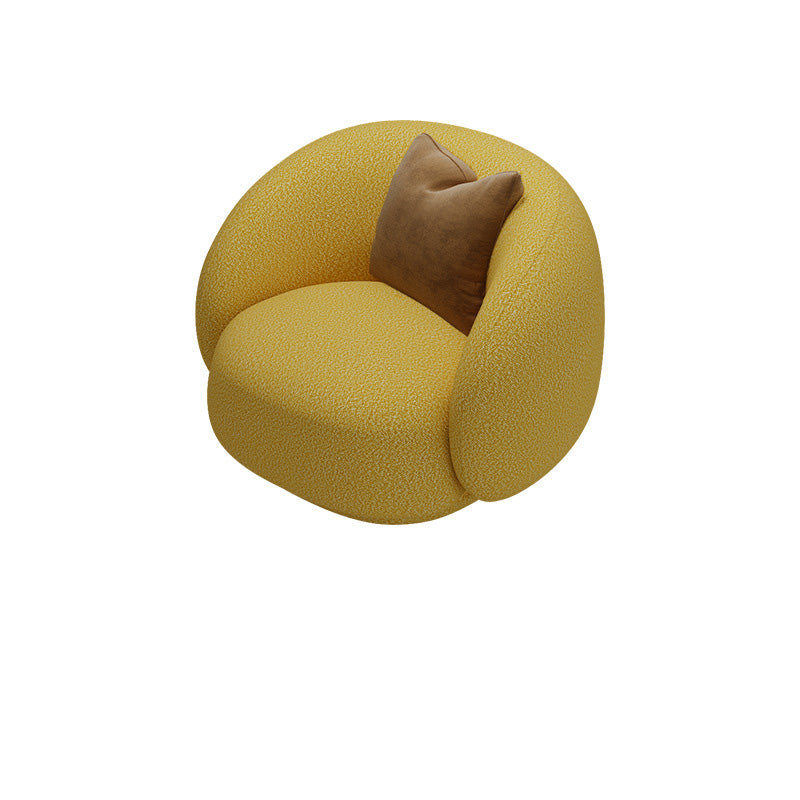 Tuxedo Arm Sofa with Pillows Cushions Standard Seating for Living Room 35.4"L x 29.5"W x 28.7"H Yellow Clearhalo 'furn' 'furn_sofas' 'Furniture' 'Living Room Furniture' 'Sofa' 'sofas' 6567401