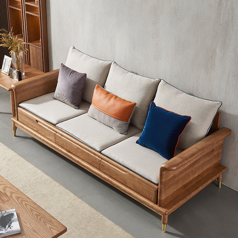 Country/Farmhouse sofa Fabric Living Room Rolled Arm Seating Clearhalo 'furn' 'furn_sofas' 'Furniture' 'Living Room Furniture' 'Sofa' 'sofas' 6567406