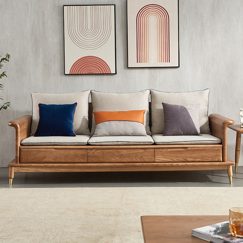 Country/Farmhouse sofa Fabric Living Room Rolled Arm Seating Clearhalo 'furn' 'furn_sofas' 'Furniture' 'Living Room Furniture' 'Sofa' 'sofas' 6567409