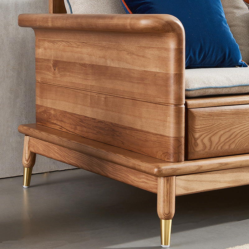 Country/Farmhouse sofa Fabric Living Room Rolled Arm Seating Clearhalo 'furn' 'furn_sofas' 'Furniture' 'Living Room Furniture' 'Sofa' 'sofas' 6567415