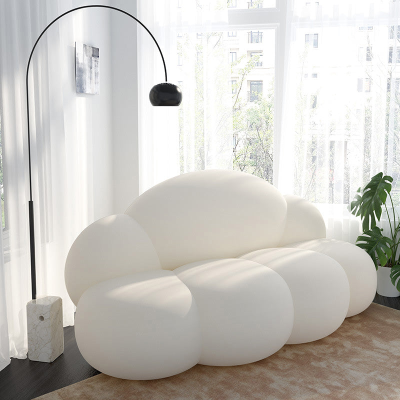 Coussins sans bras Sofa standard en blanc pour une salle bonus