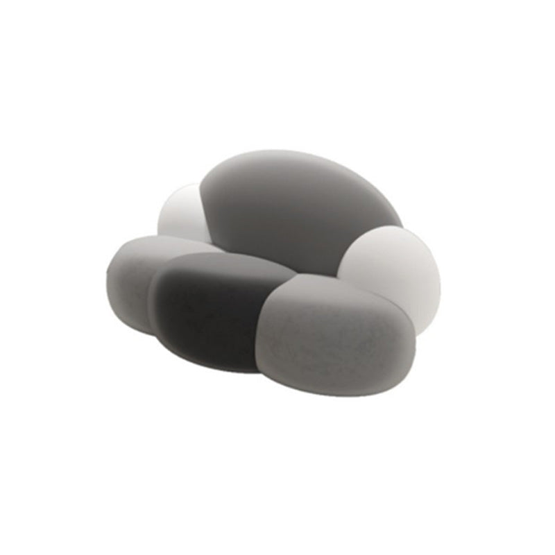 Coussins sans bras Sofa standard en blanc pour une salle bonus