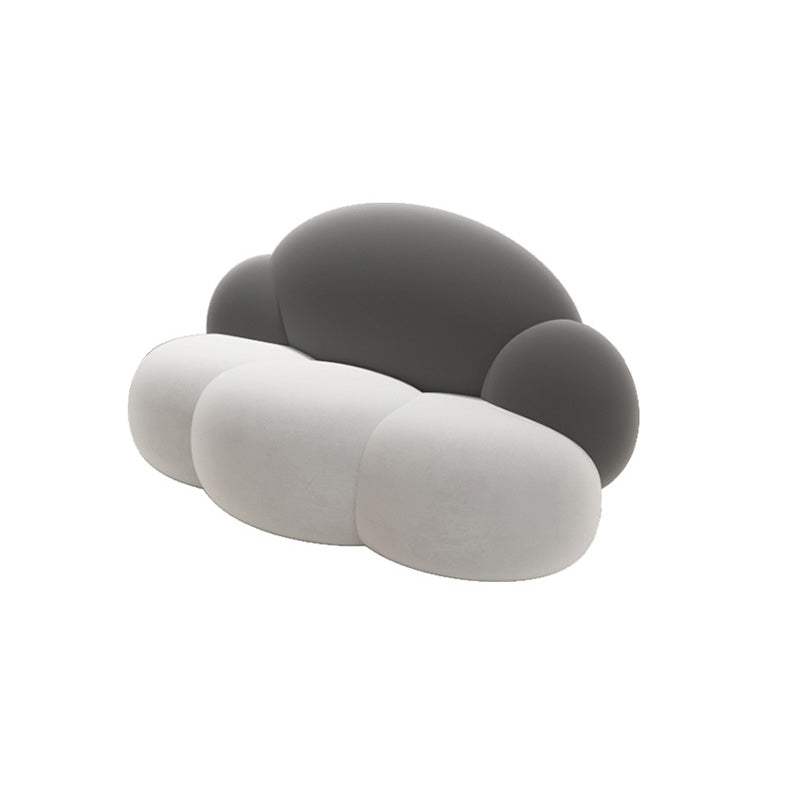 Armless Cushions Seating Standard Sofa in white for Bonus Room