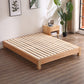 Solid Wood Standard Bed Contemporary Rubberwood Platform Bed with Legs