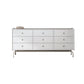 Mid-Century Modern Accent Chest with Drawers and Straight Legs in Brone Clearhalo 'Cabinets & Chests' 'cabinets_chests' 'furn' 'furn_cabinets_chests' 'Furniture' 'Living Room Furniture' 6567786