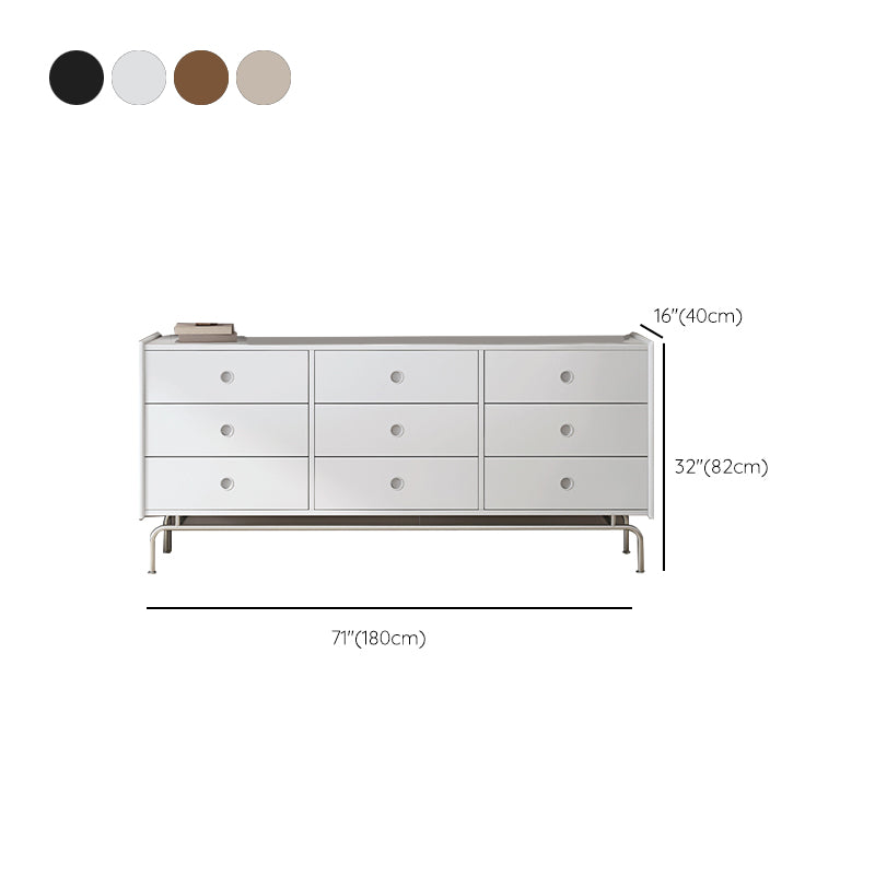 Mid-Century Modern Accent Chest with Drawers and Straight Legs in Brone Clearhalo 'Cabinets & Chests' 'cabinets_chests' 'furn' 'furn_cabinets_chests' 'Furniture' 'Living Room Furniture' 6567799