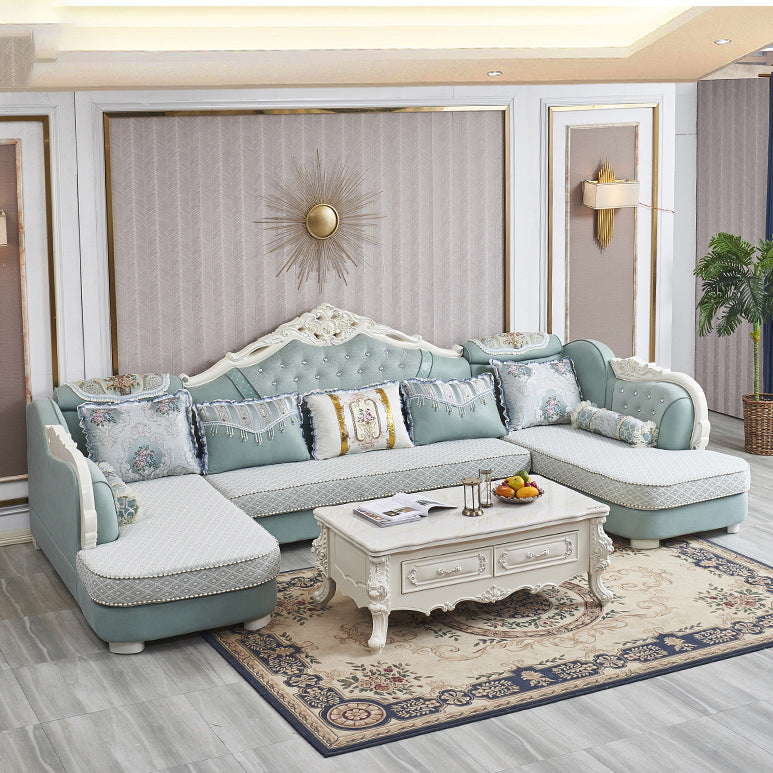 74 "large canapé de section de pays français