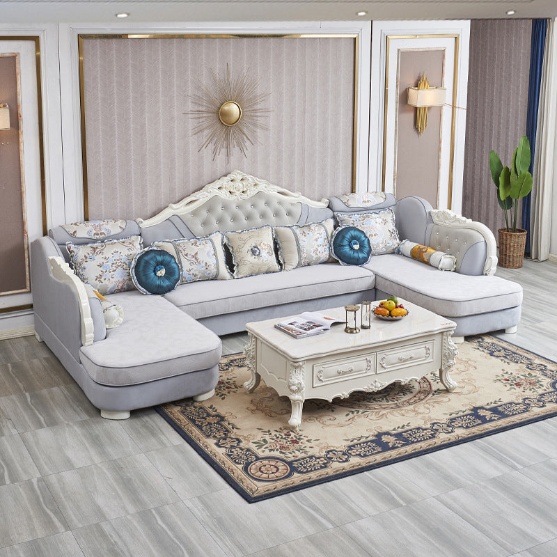 74 "large canapé de section de pays français