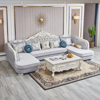 74 "large canapé de section de pays français