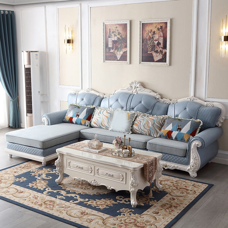 72 "largeur country sectionnel canapé en cuir sectionnel