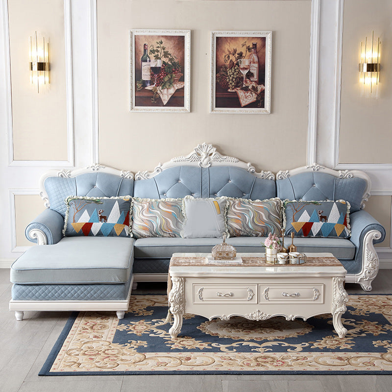 72 "largeur country sectionnel canapé en cuir sectionnel