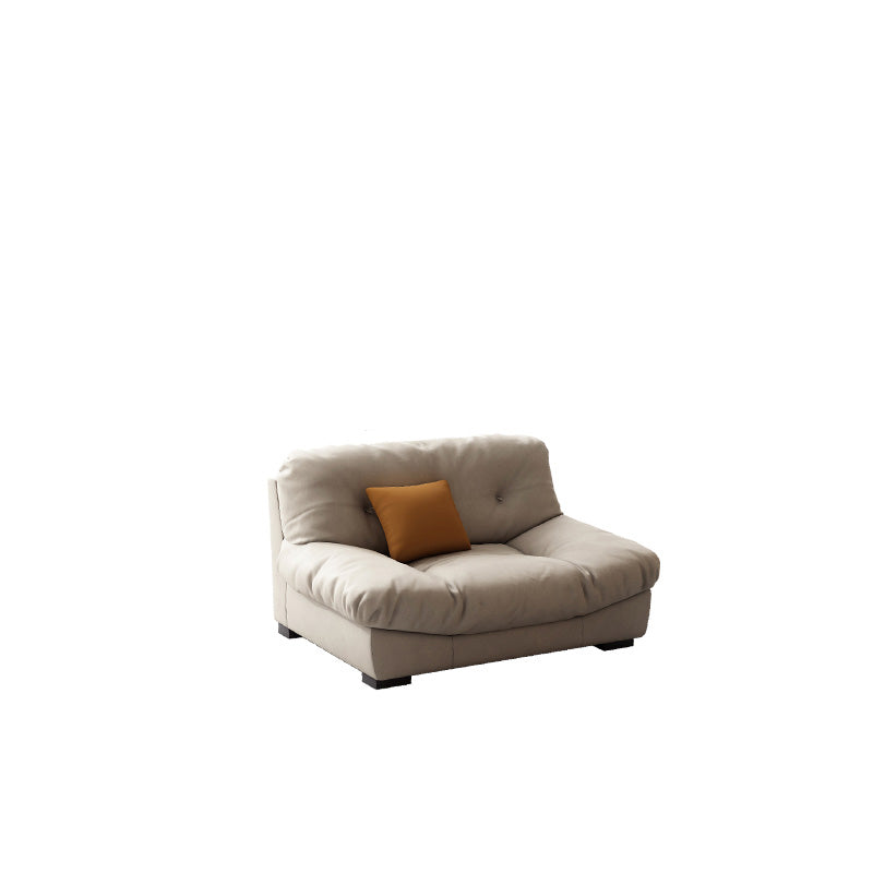 Scandinavian Beige Sofa with Tufted Back and Flared Arm for Living Room 51"L x 43"W x 31"H Clearhalo 'furn' 'furn_sofas' 'Furniture' 'Living Room Furniture' 'Sofa' 'sofas' 6567917