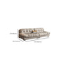 Scandinavian Beige Sofa with Tufted Back and Flared Arm for Living Room Clearhalo 'furn' 'furn_sofas' 'Furniture' 'Living Room Furniture' 'Sofa' 'sofas' 6567931