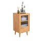 Contemporary Solid Wood Cabinet Glass Paned 1 - Door Natural Chest with Drawers Clearhalo 'Cabinets & Chests' 'cabinets_chests' 'furn' 'furn_cabinets_chests' 'Furniture' 'Living Room Furniture' 6568220