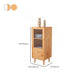 Contemporary Solid Wood Cabinet Glass Paned 1 - Door Natural Chest with Drawers Clearhalo 'Cabinets & Chests' 'cabinets_chests' 'furn' 'furn_cabinets_chests' 'Furniture' 'Living Room Furniture' 6568226