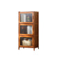 Water Resistant Storage Cabinet Glass Paned Standard Cabinet 17"L x 13"W x 38"H Glass Clearhalo 'Cabinets & Chests' 'cabinets_chests' 'furn' 'furn_cabinets_chests' 'Furniture' 'Living Room Furniture' 6568230